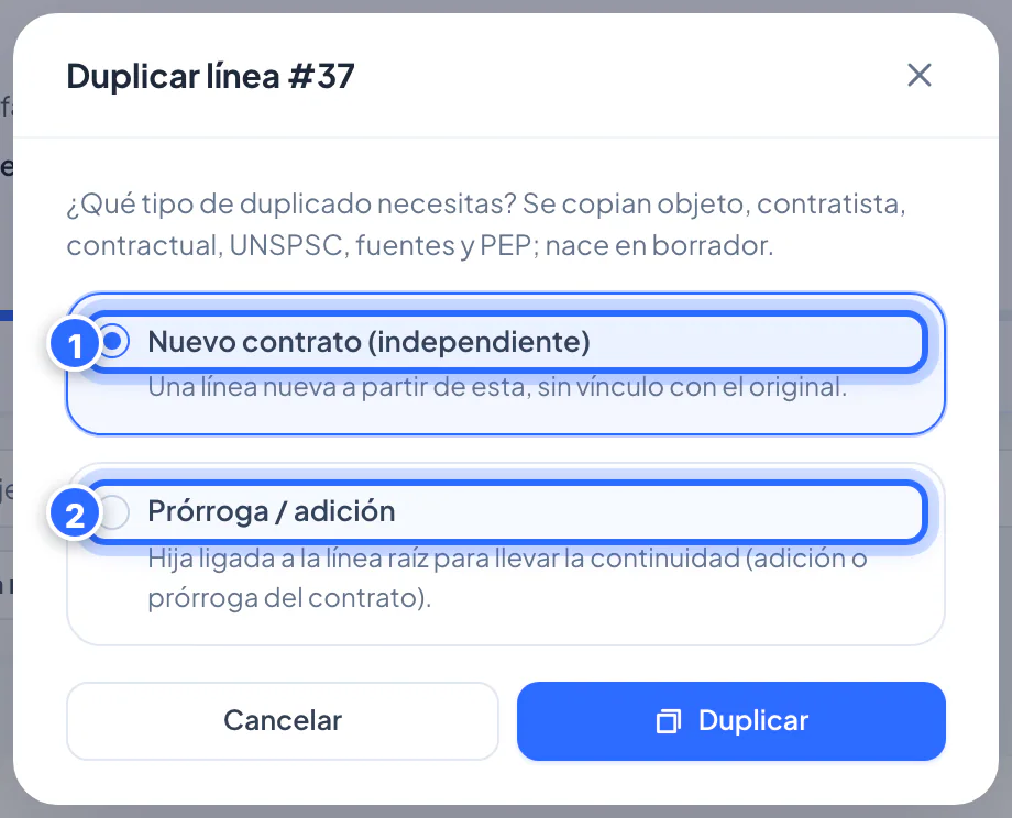 Ventana Duplicar línea